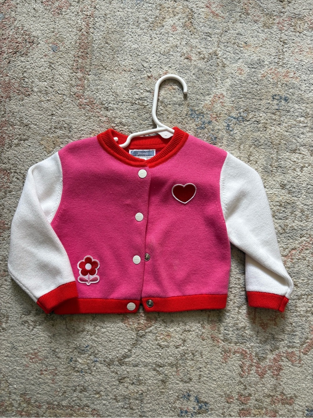Jacadi knit varsity jacket